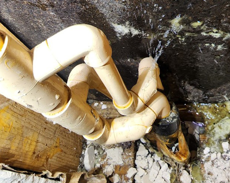 Leak detection service using professional plumbing equipment by Pathmaker Plumbing in Charlotte, NC.