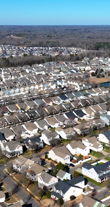 Residential neighborhoods in Indian Trail, North Carolina