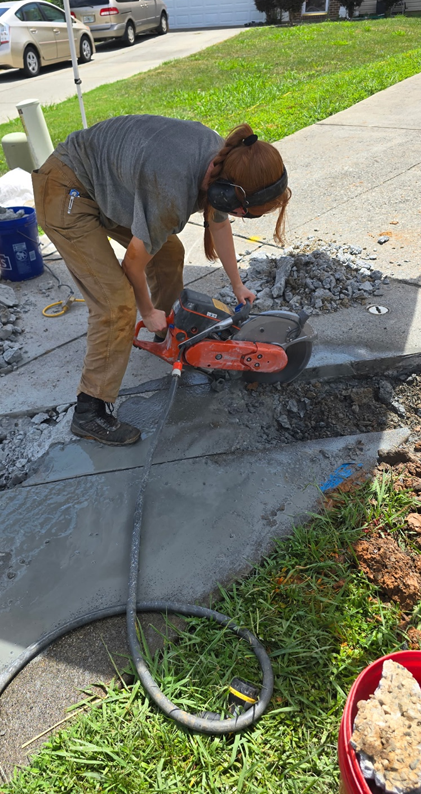 noda-pipe-devertment-through-the-garage-slab-leak