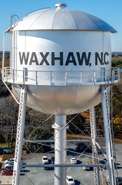 Waxhaw, North Carolina Water Tower Waxhaw, NC water tower overlooking downtown Waxhaw
